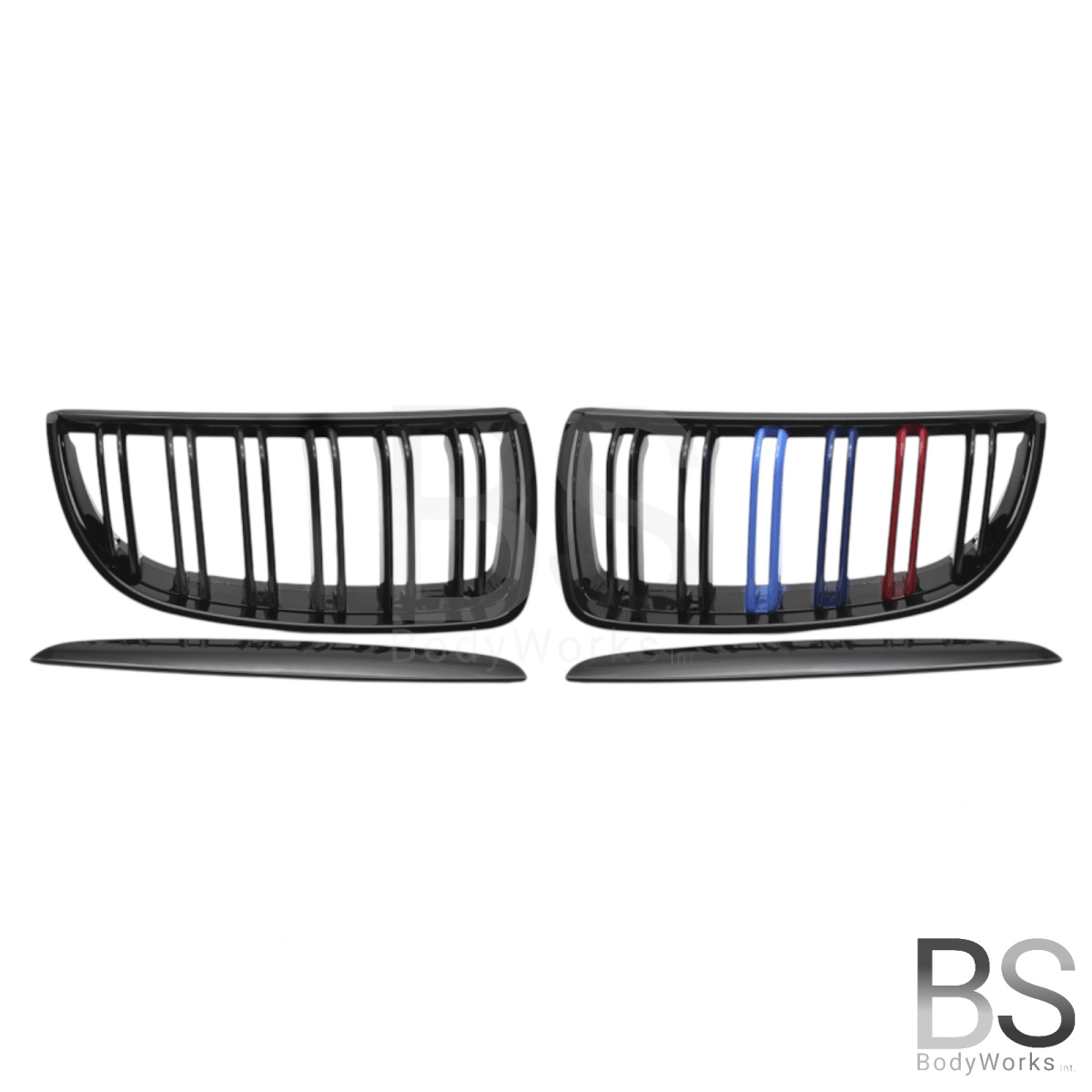 Nieren - BMW E90 / E91 - M Kleuren - Hoogglans Zwart | 2005 - 2008 - Beamerstyling.nl