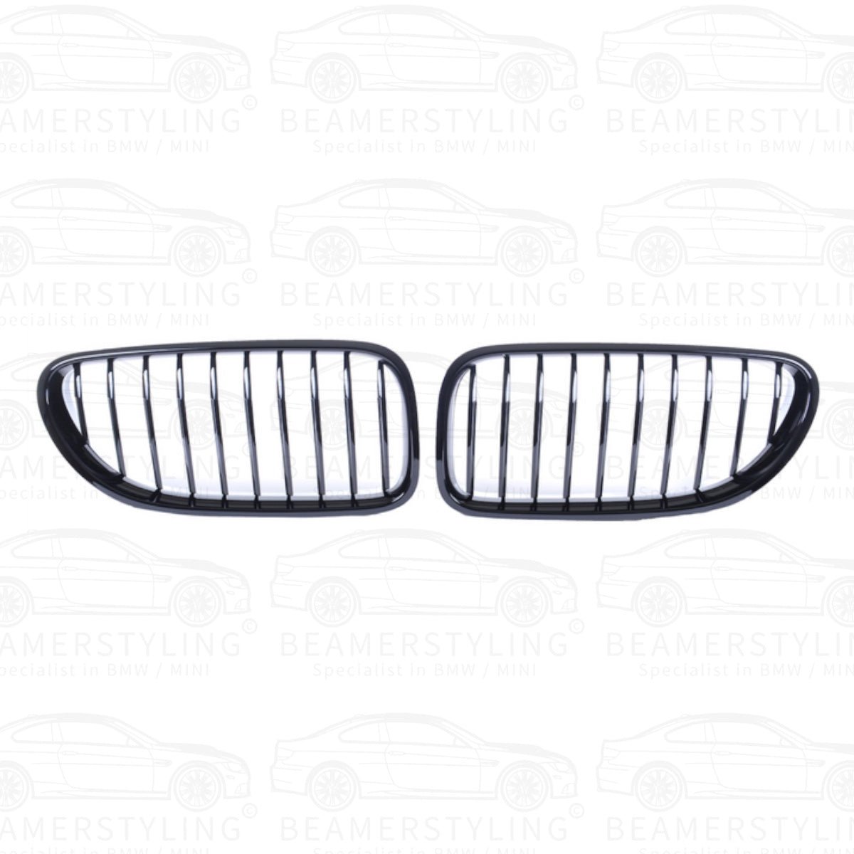 Nieren - BMW F12 / F13 / F06 - Hoogglans Zwart | 11 - 18 - Beamerstyling.nl