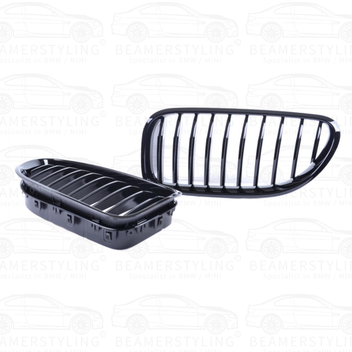 Nieren - BMW F12 / F13 / F06 - Hoogglans Zwart | 11 - 18 - Beamerstyling.nl
