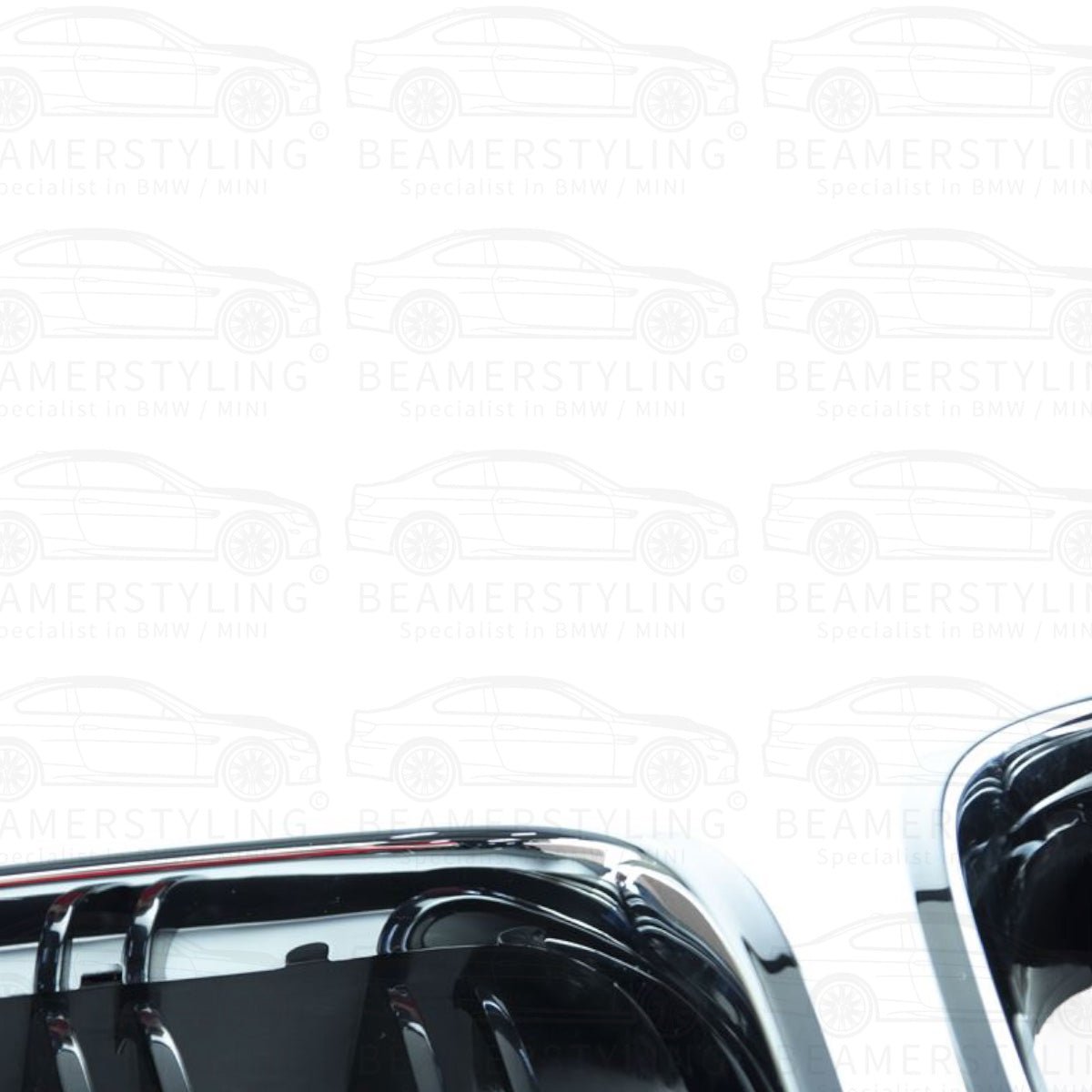 Nieren - BMW F12 / F13 / F06 - M Look - Chroom/Zwart | 11 - 18 - Beamerstyling.nl