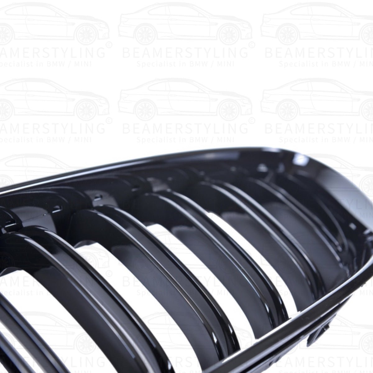 Nieren - BMW F12 / F13 / F06 - M Look - Hoogglans Zwart | 11 - 18 - Beamerstyling.nl