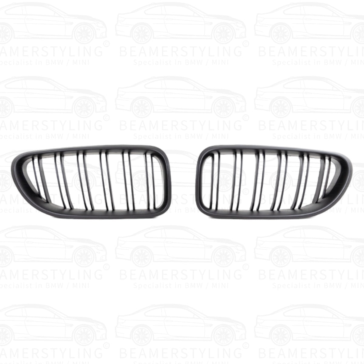 Nieren - BMW F12 / F13 / F06 - M Look - Mat Zwart | 11 - 18 - Beamerstyling.nl