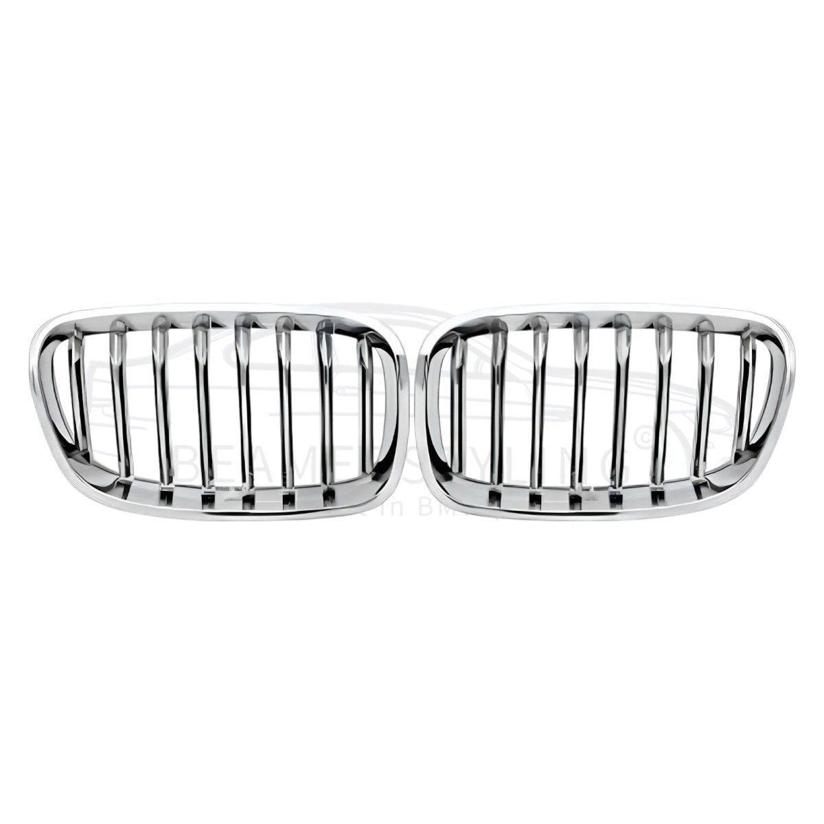Nieren - BMW F20 / F21 - Chroom - Thick Ribs | 2011 - 2015 - Beamerstyling.nl