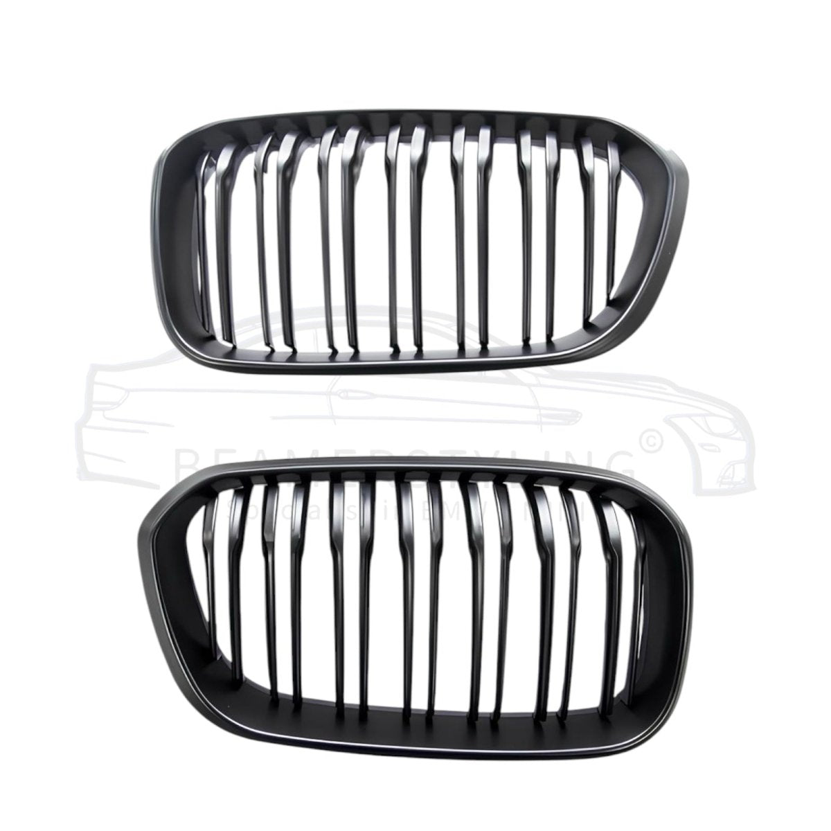 Nieren - BMW F20LCI / F21LCI - M Optiek - Mat Zwart | 2015 - 2019 - Beamerstyling.nl