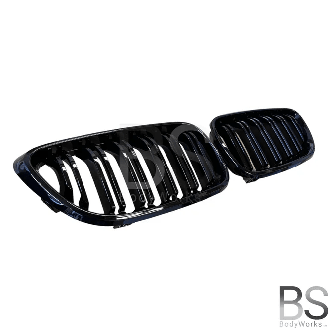 Nieren - BMW F22 / F23 - M Look - Hoogglans Zwart | 2013 - 2021 - Beamerstyling.nl