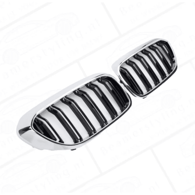 Nieren - BMW G30 / G31 - Chroom/Zwart - Dubbelspijls | 17 - 20 - Beamerstyling.nl