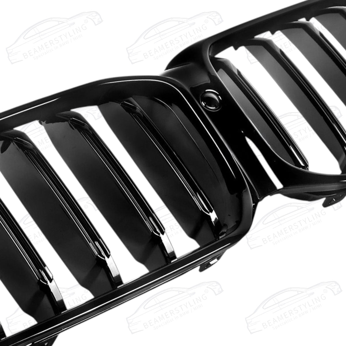 Nieren - BMW G30 / G31 LCI - Hoogglans Zwart | Zonder Camera - Beamerstyling.nl