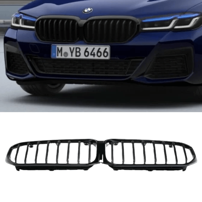 Nieren - BMW G30 / G31 LCI - Shadowline - Origineel BMW - M Performance — Zonder Parkeerhulp Plus - Beamerstyling.nl
