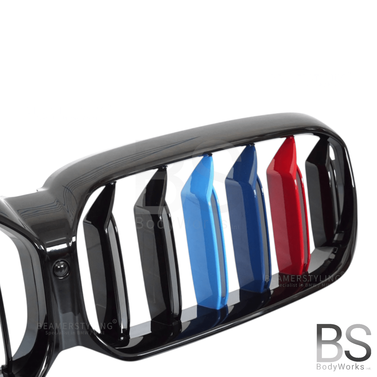 Nieren - BMW G30LCI / G31LCI - M Look - M Kleuren - Hoogglans Zwart | 2020 - 2023 - Beamerstyling.nl