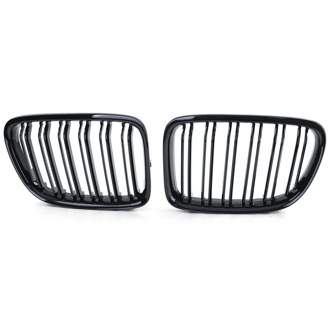 Nieren - BMW X1 E84 - Hoogglans Zwart - Dubbele Spijlen | 09 - 15 - Beamerstyling.nl