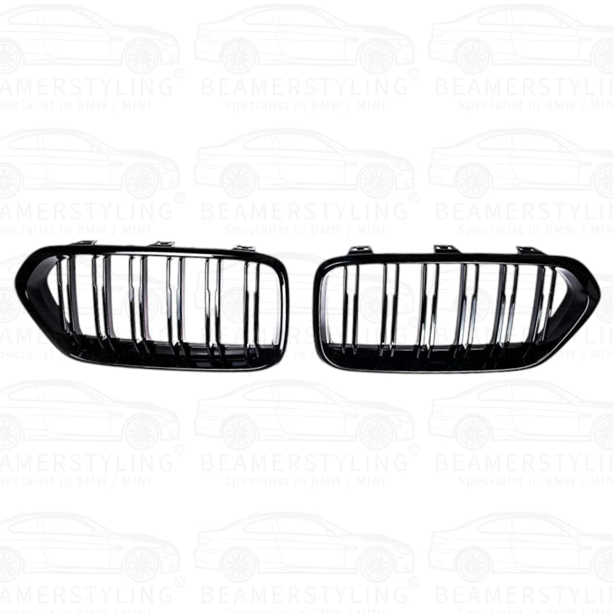 Nieren - BMW X2 F39 - M look - Hoogglans zwart | 18 - 23 - Beamerstyling.nl