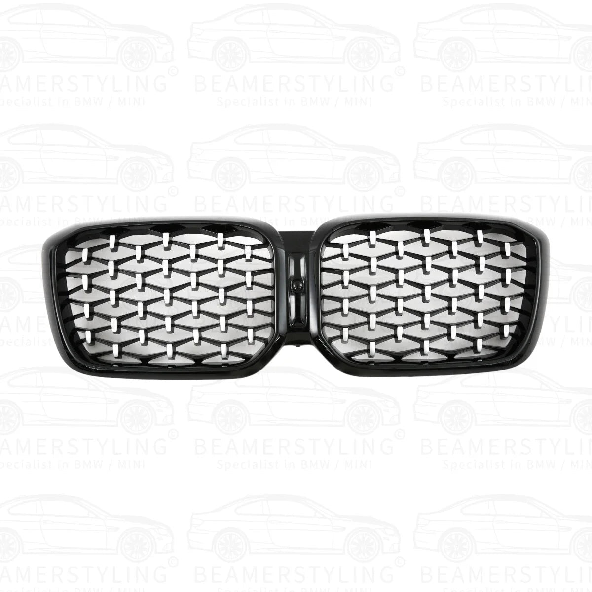 Nieren - BMW X3 G01 LCI / X4 G02 LCI - Diamond - Chroom / Zwart | 2021 - Beamerstyling.nl