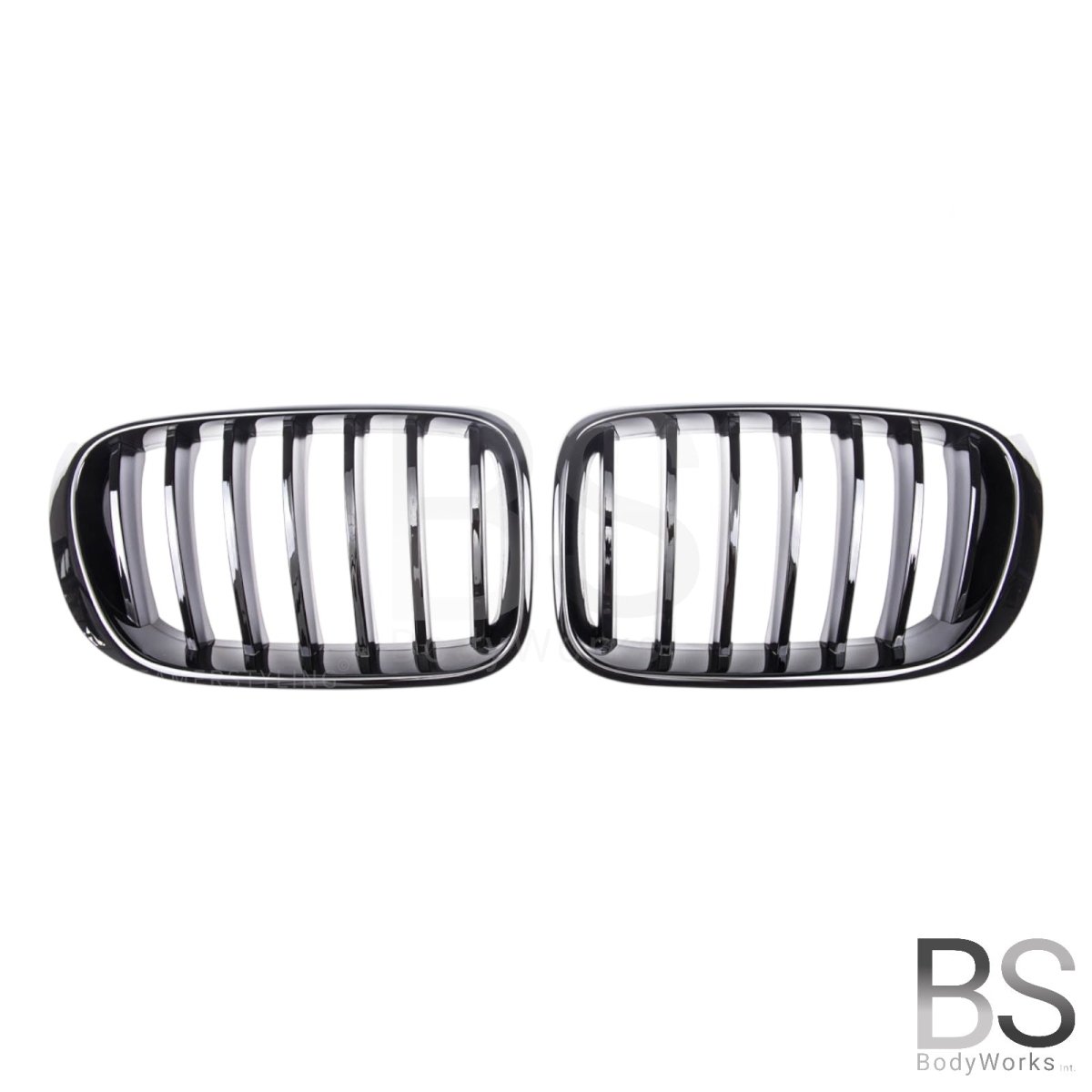 Nieren - BMW X4 F26 / X3 F25LCI - Mp Look - Hoogglans Zwart | 2014 - 2018 - Beamerstyling.nl