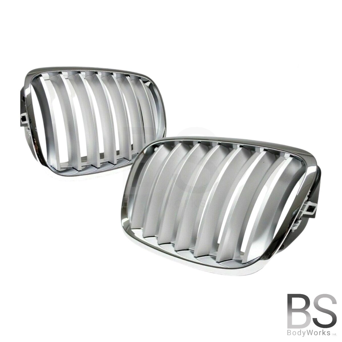 Nieren - BMW X5 E70 / X6 E71 - Chroom / Titan | 2006 - 2014 - Beamerstyling.nl