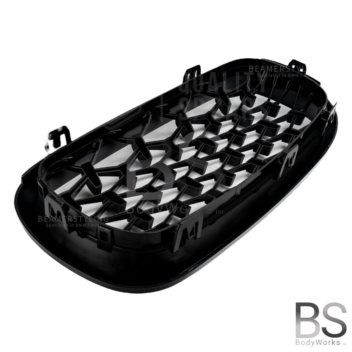 Nieren - BMW X5 F15 / F85 / X6 F16 / F86 - Diamond - Hoogglans Zwart | 2014 - 2019 - Beamerstyling.nl