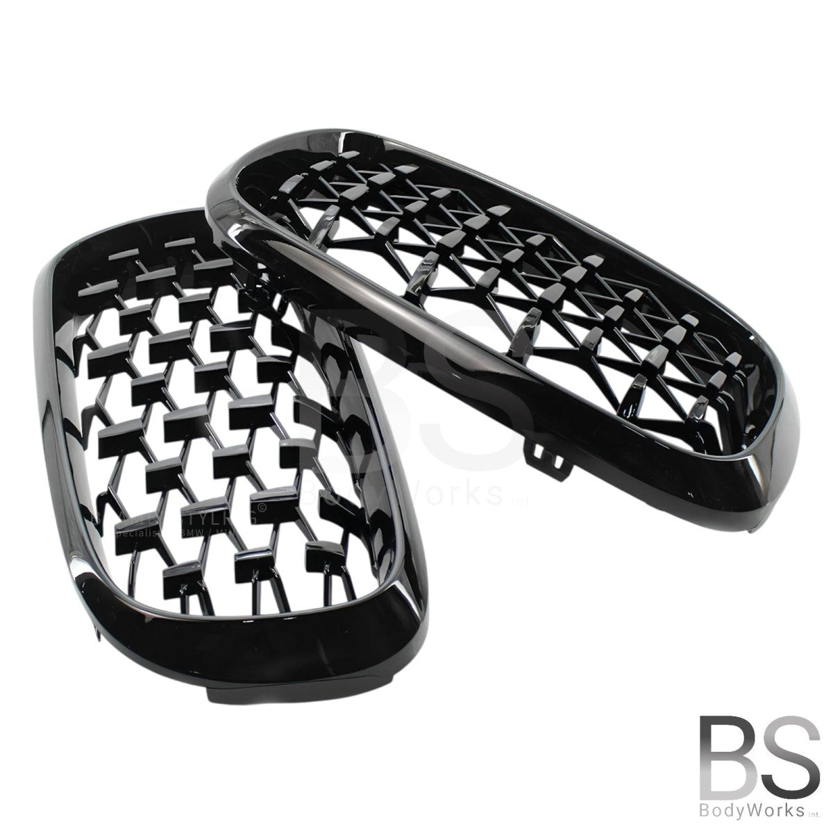 Nieren - BMW X5 F15 / F85 / X6 F16 / F86 - Diamond - Hoogglans Zwart | 2014 - 2019 - Beamerstyling.nl