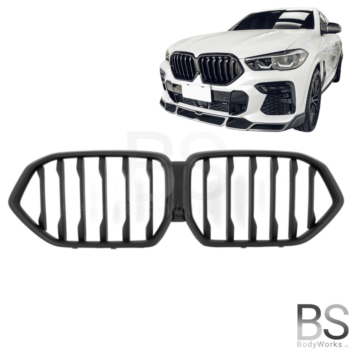 Nieren - BMW X6 G06 - Mp Look - Mat Zwart | 2018 - 2023 - Beamerstyling.nl