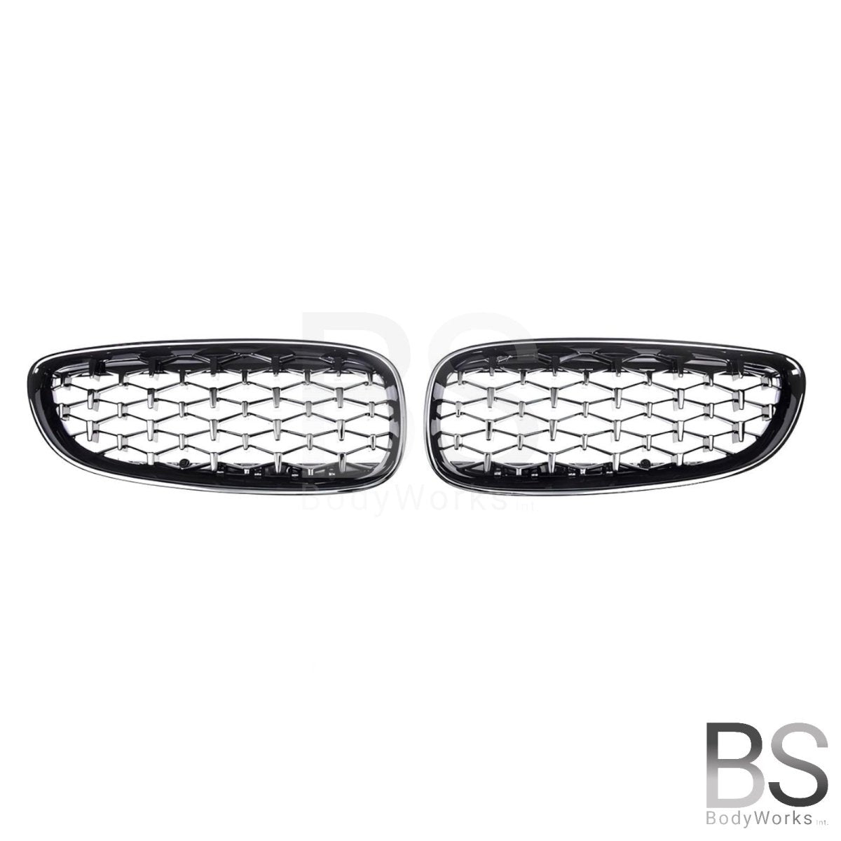 Nieren - BMW Z4 E89 - Diamond - Hoogglans Zwart | 2009 - 2016 - Beamerstyling.nl