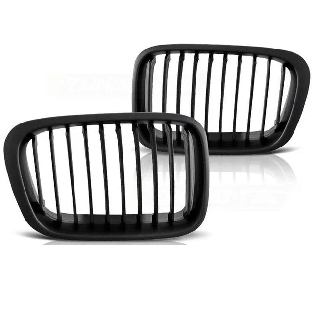 BMW E46 Grill Delen Mat Zwart BMW 3 Serie E46 Sedan / Touring 1998 - 2001