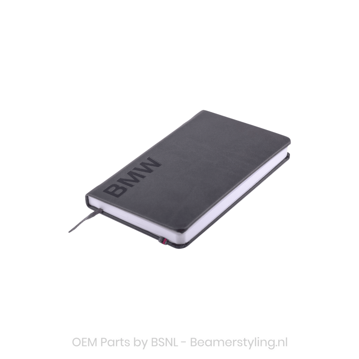 Notitieboekje - Leder look - Met BMW Woordmerk | Space Grijs - Beamerstyling.nl
