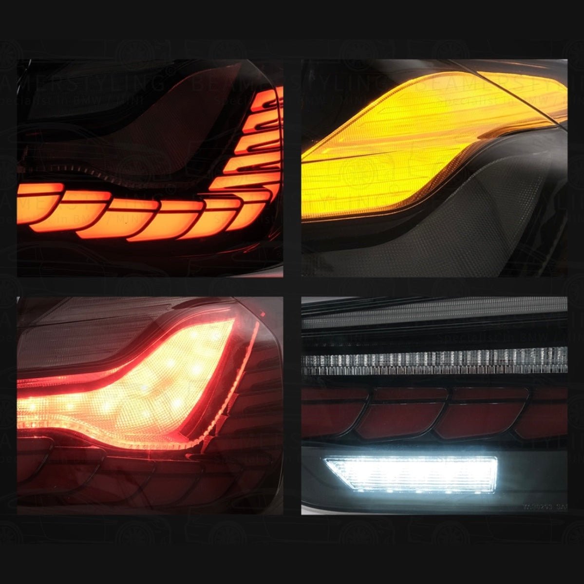 OLED Achterlichten - BMW F30 & F80 - Gts Design - Smoke | 2011-2019 - Beamerstyling.nl