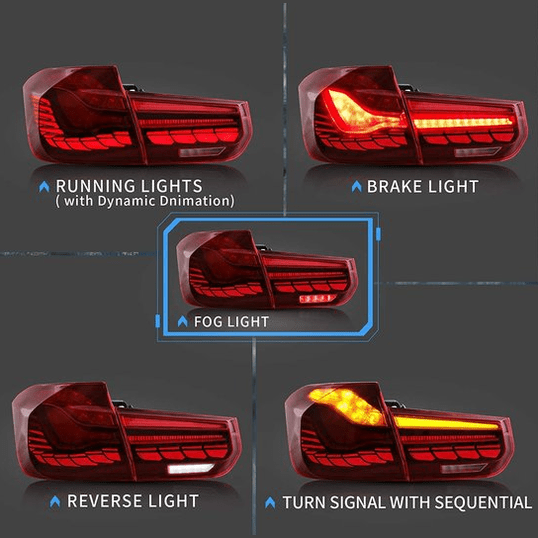 OLED Achterlichten - BMW F32 / F33 / F36 - Cs Look - Rood - Beamerstyling.nl