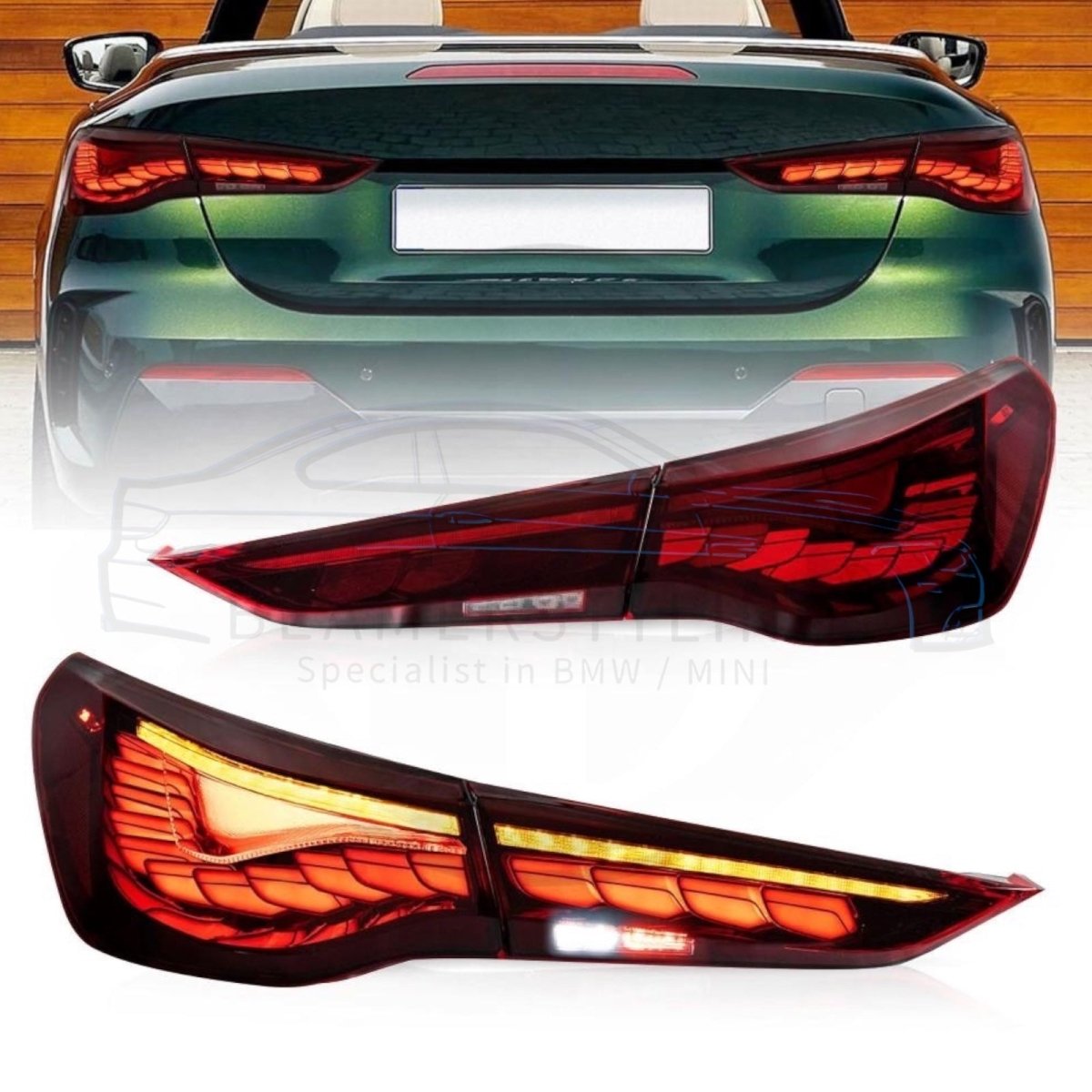 OLED Achterlichten - BMW G22 / G23 / G26 - Rood | 2020+ - Beamerstyling.nl