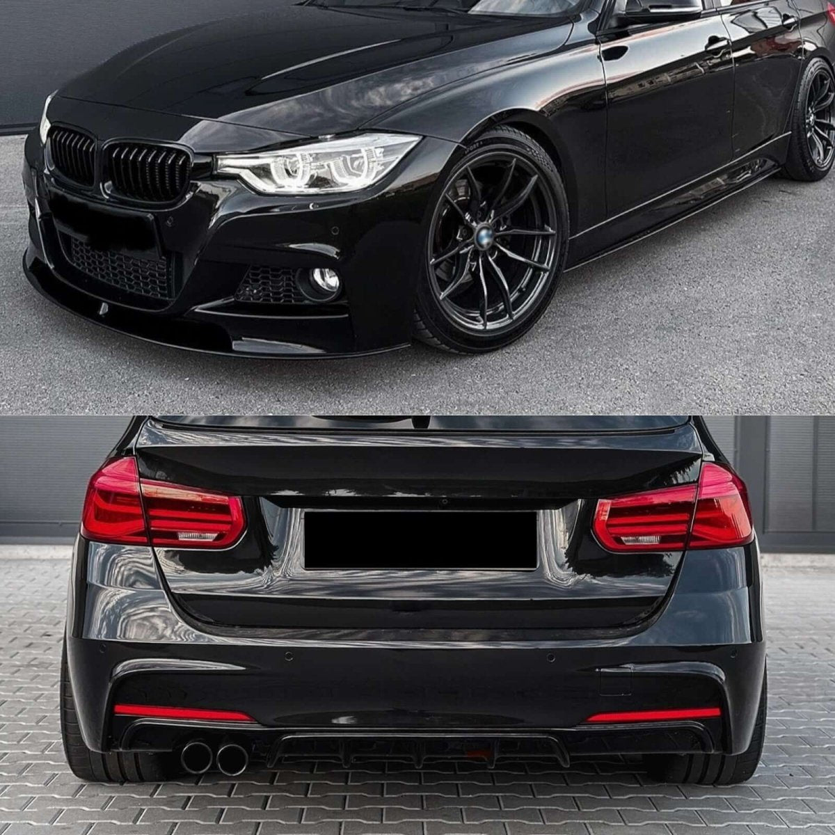 Performance Pakket - BMW 3 Serie F30 / F31 - 2 Links - Hoogglans Zwart | 12 - 19 - Beamerstyling.nl