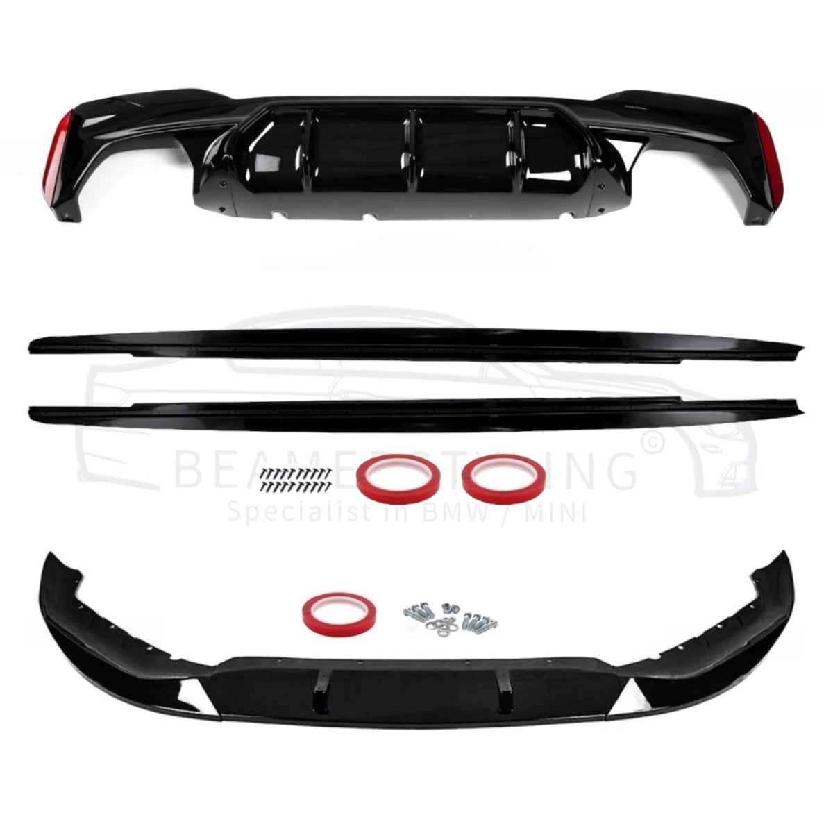 Performance Pakket V1 - BMW 5 Serie G30LCI / G31LCI - Hoogglans Zwart | 2020 - 2024 - Beamerstyling.nl