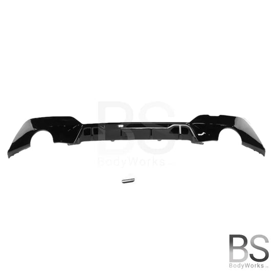 Diffuser - BMW G20 / G21 - MP Look - Met 4 Vinnen - Hoogglans Zwart | 19-22