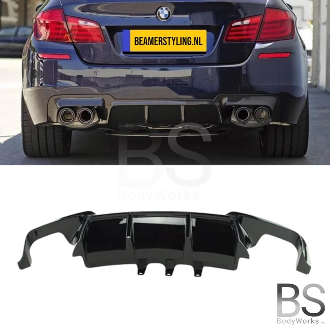 Diffuser - BMW F10 / F11 - M5 Look - Hoogglans Zwart | 10-17