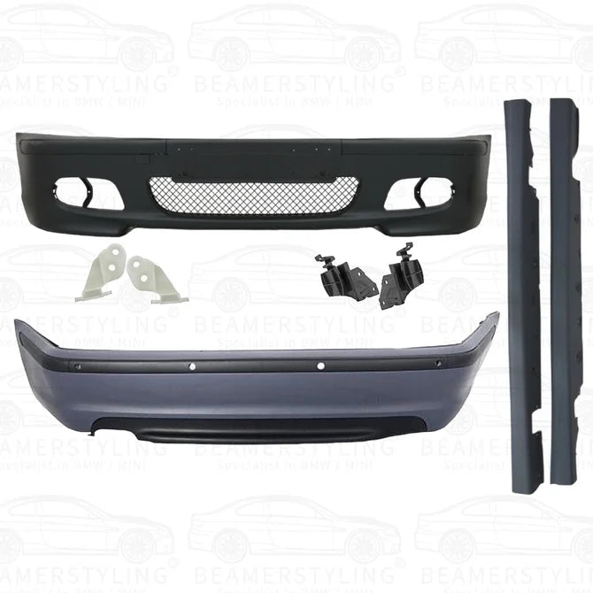 Bumper Pakket - BMW E46 Sedan - M Pakket Look | 1998-2005 — Zonder PDC In De Achterbumper