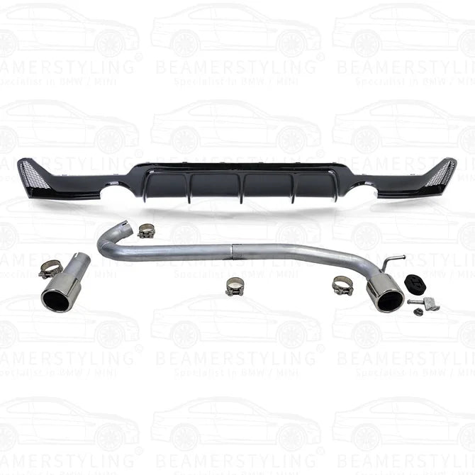 Conversiekit V4 - BMW F32 / F33 / F36 - 440I M Performance Look - 425/428/430 | Hoogglans Zwart