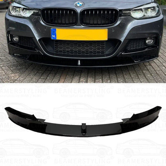 Front lip - BMW F30 / F31 - M Performance Look - Hoogglans Zwart | 11-19