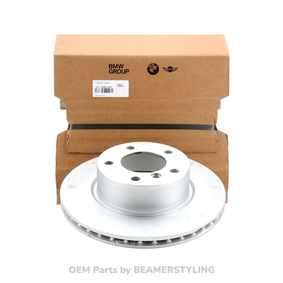 Remschijven Set - Geventileerd - BMW E81/E82/E87LCI/E88 - 118I, 118D, 120I, 120D - Origineel BMW | 34116854997 - Beamerstyling.nl