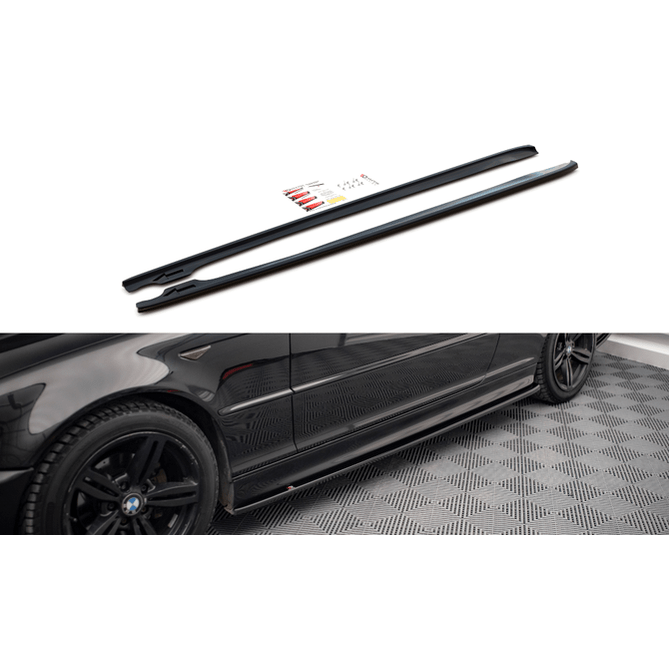 Side Skirt Extensions - BMW E46 Coupé / Cabrio - M Pakket - Maxton Design - Beamerstyling.nl