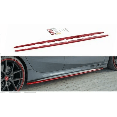 Side Skirt Extensions V2 - BMW F40 - Rood - Maxton Design - Beamerstyling.nl