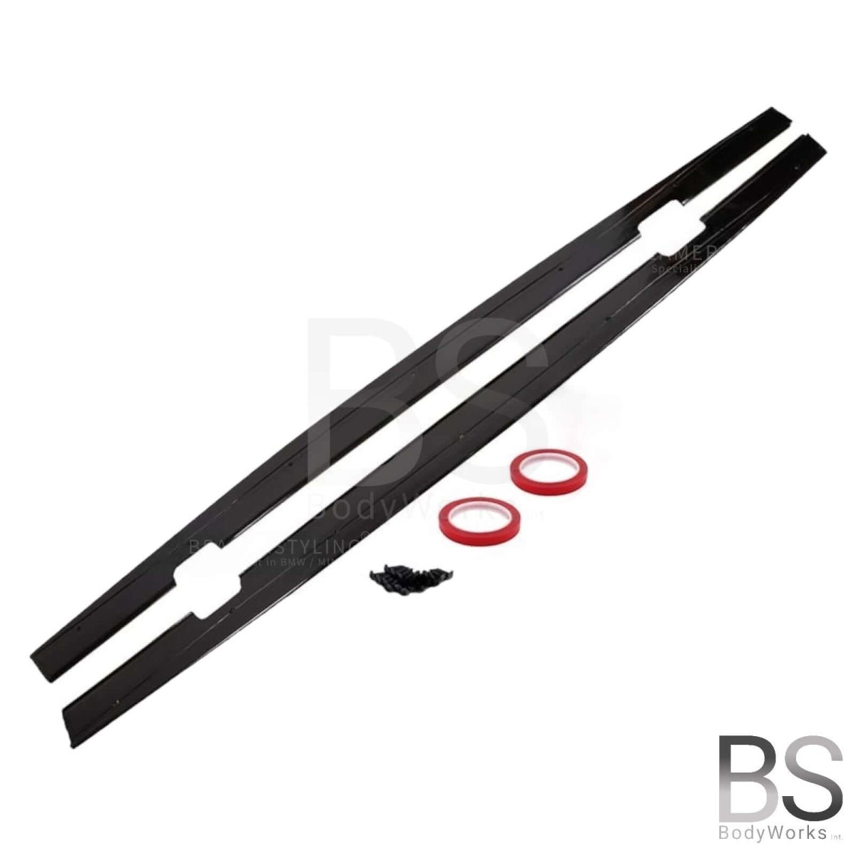 Side Skirts Extensions - BMW E90 / E91 - M Pakket - Hoogglans Zwart | 05 - 13 - Beamerstyling.nl