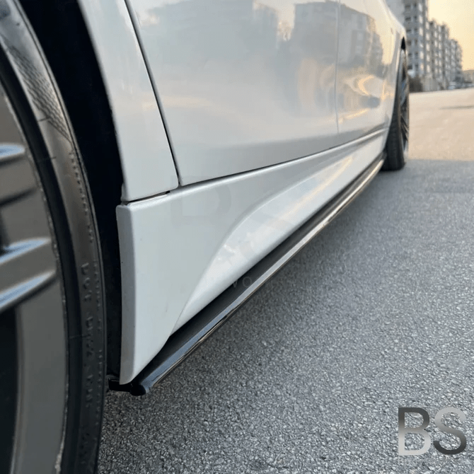 Side Skirts Extensions - BMW F30 / F31 - Hoogglans Zwart - Voor M Pakket | 12 - 19 - Beamerstyling.nl