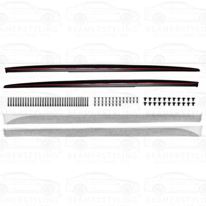 Side Skirts Extensions - BMW F30 / F31 - M Performance Look - Hoogglans Zwart | 11 - 19 - Beamerstyling.nl