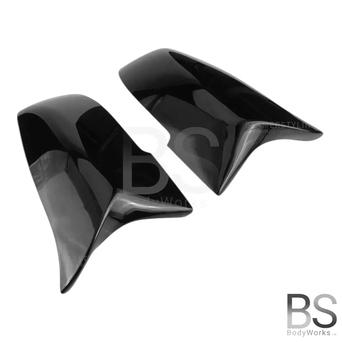 Spiegelkappen - BMW F20 / F21 / F22 / F87 / F23 / F30 / F31 / F32 / F33 / F34 / F36 / - M3/M4 Look - Hoogglans Zwart - Beamerstyling.nl