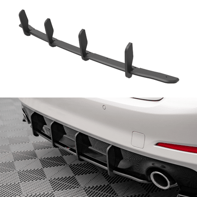 Street Pro Diffuser - BMW G30 / G31 - Maxton Design — Zwart / 2X Rood - Beamerstyling.nl