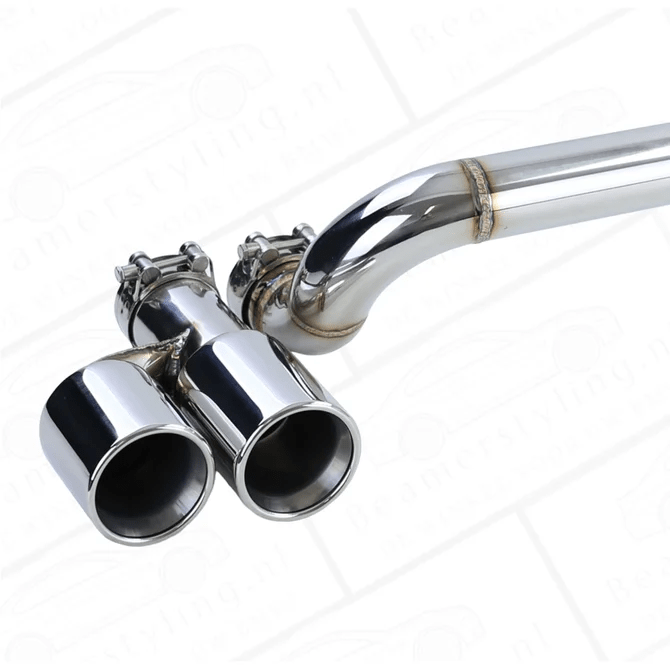 Uitlaat Conversie Kit - BMW E90 / E91 - 323, 325, 328, 330 - Ombouw 4 Uitlaten | Rvs - Beamerstyling.nl