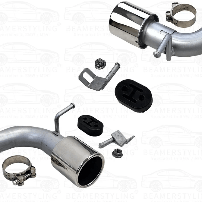 Uitlaat Conversiekit - BMW F32 / F33 / F36 - 440I Look - 425/428/430 | Chroom - Beamerstyling.nl