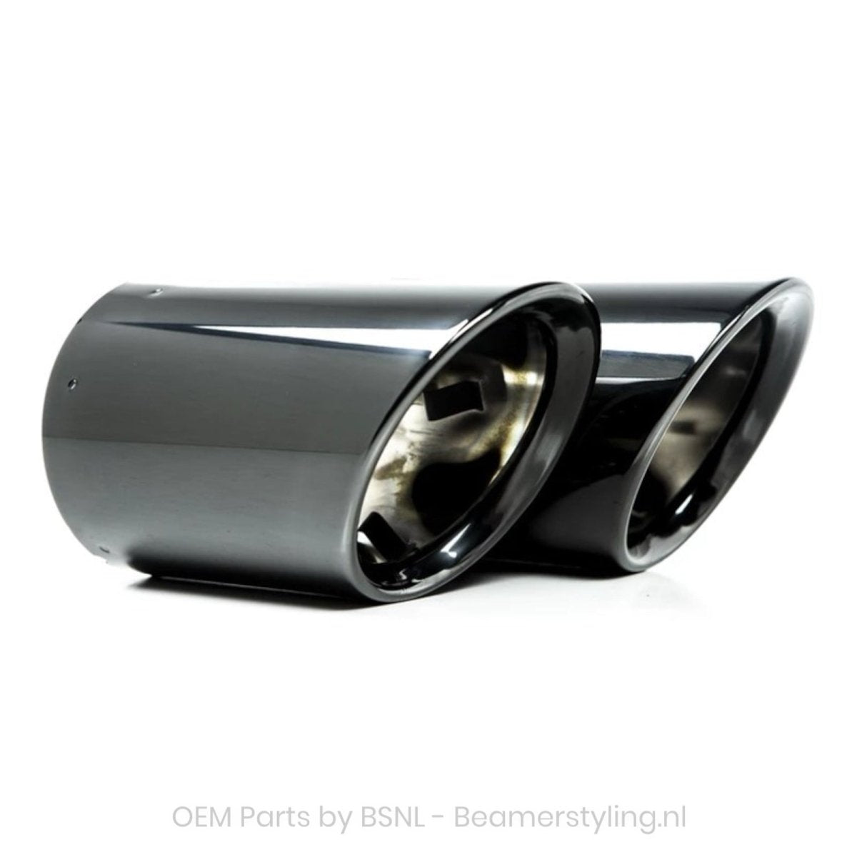 Uitlaat Sierstukken - BMW G20/G21 - Black/Chrome - 318I 320I 330I 330D 330E | Origineel BMW - Beamerstyling.nl