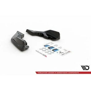 Achterbumper Splitters V4 - BMW F40 - Hoogglans Zwart - Maxton Design