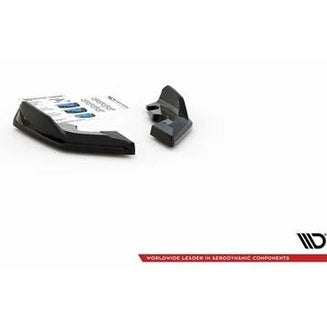 Achterbumper Splitters V4 - BMW F40 - Hoogglans Zwart - Maxton Design