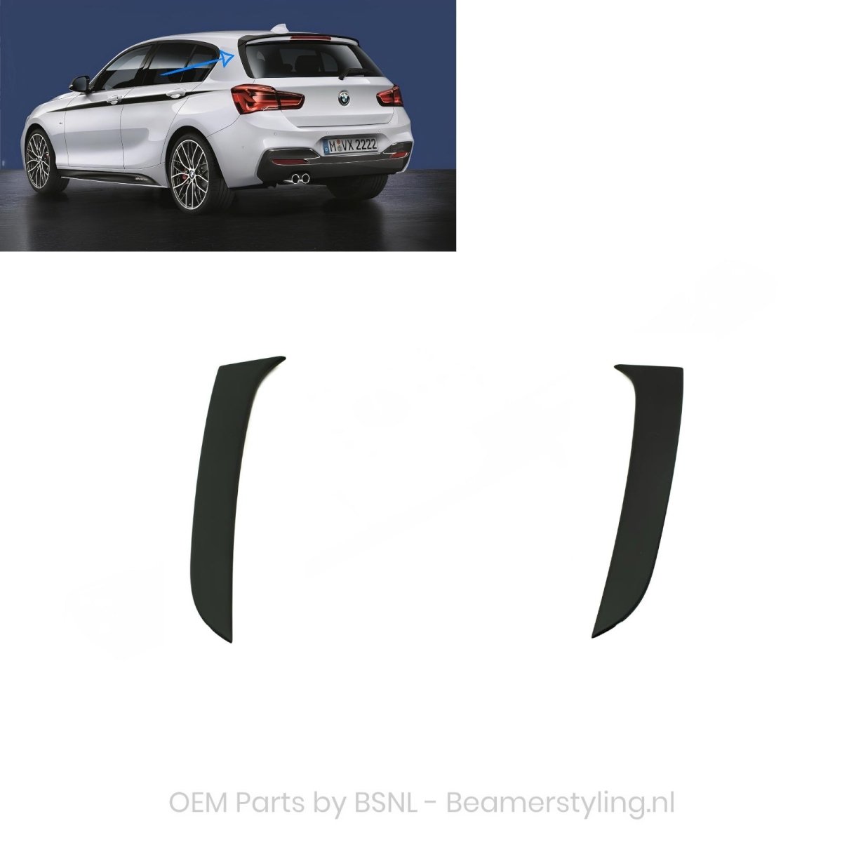 Vinnen (Tbv Dakspoiler) - BMW 1 Serie F20 / F21 - Origineel BMW - M Performance | 11 - 19 - Beamerstyling.nl