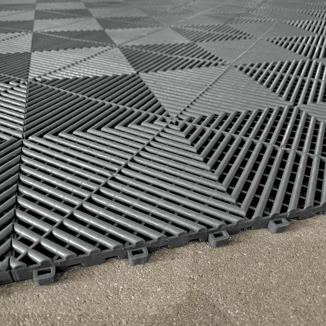 Vloertegels 34X - Klik Tegels - 40X40Cm - Voor Werkplaats / Showroom | Grijs - Beamerstyling.nl
