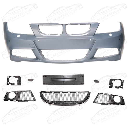 Voorbumper - BMW E90 / E91 - LCI M Pakket look - Met PDC & SRA | 2005-2008 - Beamerstyling.nl